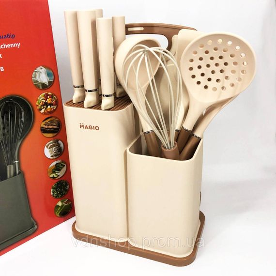 Кухонные предметы силикон Magio, Кухонный набор силиконовый для готовки, Набор половников для кухни PB-47 | Зображення 9