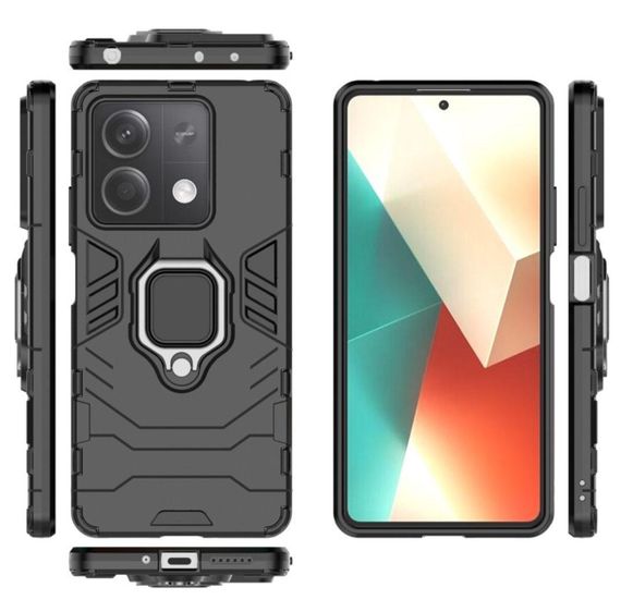 Чехол бампер Primolux Ring Armor для Xiaomi Redmi Note 13 5G - Black | Зображення 2