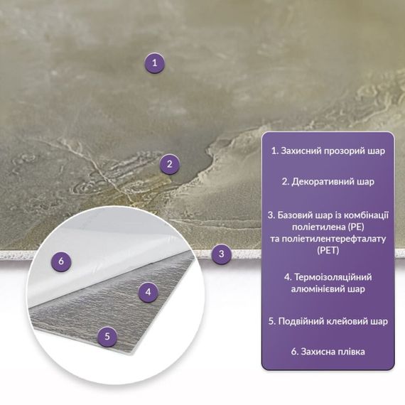 Самоклеюча стінова PET плитка 600*300*2mm (D) SW-00002305 | Зображення 1