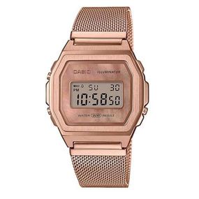 Стильні джинси унісекс Casio оригінал Японія Collection A1000MPG-9EF зі сталевим браслетом