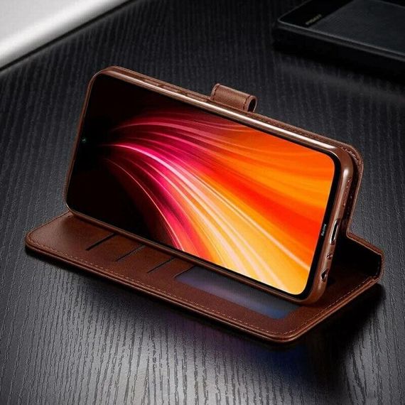 Чохол книжка iMeeke для Xiaomi Redmi Note 8T колір Коричневий | Зображення 4