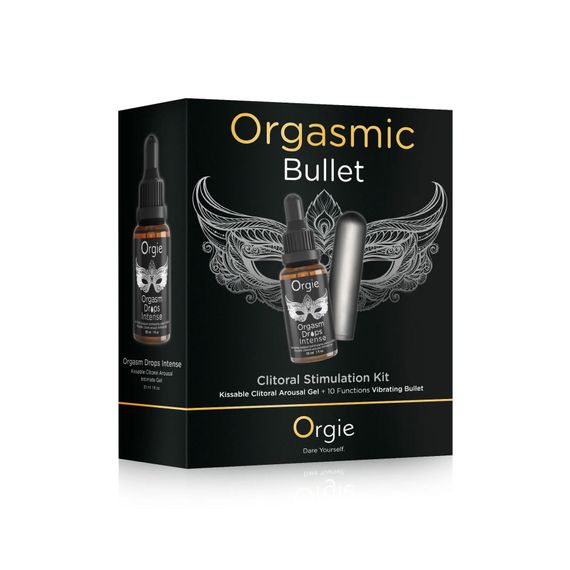 Набор Orgie Orgasmic Bullet: возбуждающие капли и виброшар.