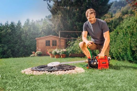 Насос Einhell садовий GC-GP 1045, 1050 Вт, 4500 л/год, вис. 48 м, глиб. 8 м, 9.5 кг (4180340) | Зображення 1