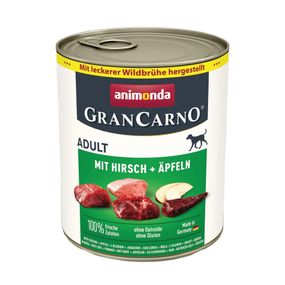 Корм GranCarno Adult Deer with Apple консервований д/соб з олениною і яблуком 800 г арт. 82484