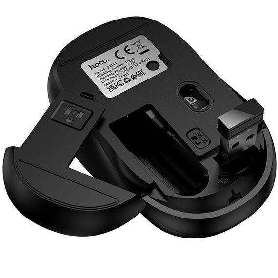 Миша бездротова Hoco GM41 Exciting Bluetooth + 2.4G Black | Зображення 3
