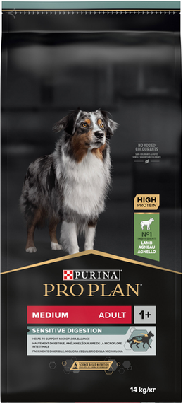 Сухий корм для собак Purina PRO PLAN Medium Adult 1+ Sensitive Digestion з ягням 3кг | Зображення 1