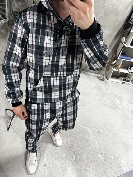 Костюм чоловічий утеплений худі штани фліс зимовий | Зображення 2