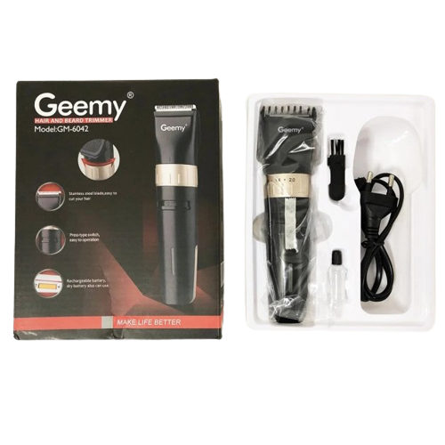 Профессиональная аккумуляторная беспроводная машинка Geemy GM-6042 3 W для стрижки волос | Зображення 7