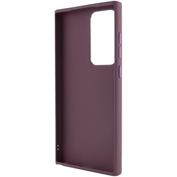 TPU чохол Bonbon Metal Style для Samsung Galaxy S24 Ultra Бордовий / Plum | Зображення 2
