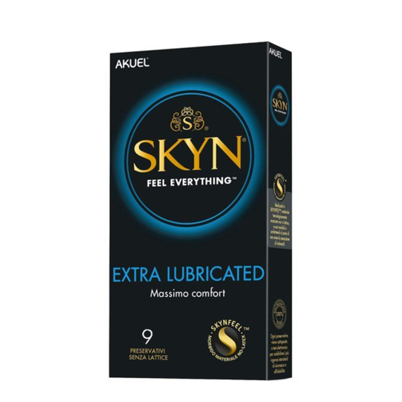 Презервативы безлатексные (полиизопрен) Skyn Extra Lubricated, с дополнительной смазкой, 9 шт Sex Aura | Зображення 1
