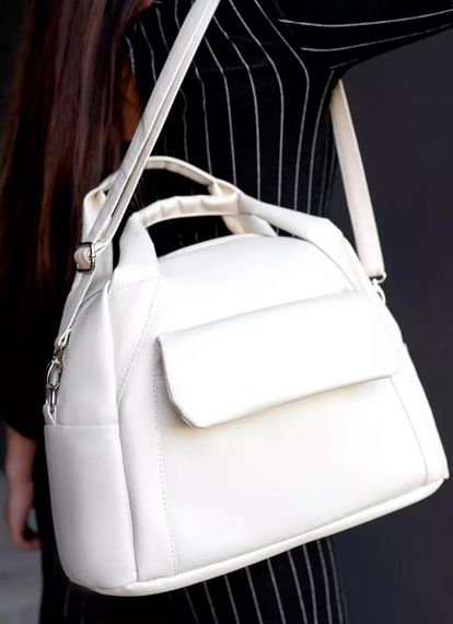 Жіноча спортивна cумка Sambag Vogue BKS молочна 37 х 25 х 16 см (90159011) | Зображення 1