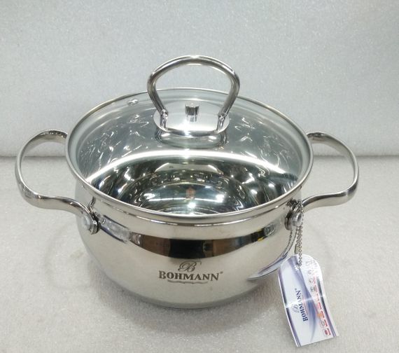 Набір каструль Bohmann BH-0601, 6 предметів нержавіюча сталь, для індукції | Зображення 4