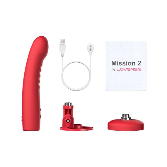 Смарт-міні секс-машина Lovense Mission 2 Vibrating suction cup dildo, 6500 вібрацій/хв, Touch Sense | Зображення 3