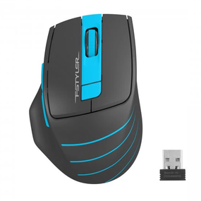 Мишка бездротова A4 Fstyler FG30S (Blue) чорний/блакитний