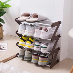 Полиця для взуття органайзер компактний стійка складана Shoe Rack YH 8802 зберігання речей та взуття 5 полиць.