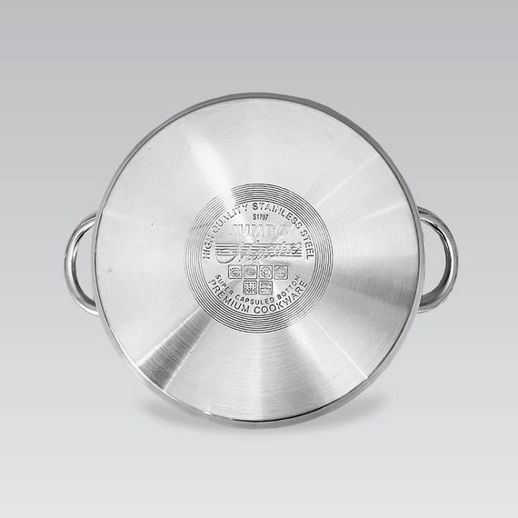 Каструля Maestro MR-3508-14, 0.9 л, 14 см, з нержавіючої сталі з кришкою, для всіх типів плит | Зображення 4