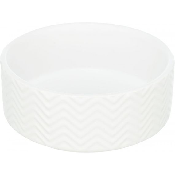 Миска Trixie для собак керамічна біла 400 мл 13 см