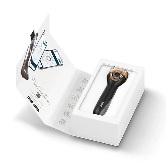 Электронный роллер для лица с микроиглами GESKE MicroNeedle Face Roller 9в1 gray, Серый | Зображення 8