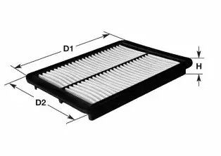 Фільтр повітряний Daewo Lanos/Sens, CLEAN FILTERS (MA1309) | Зображення 3