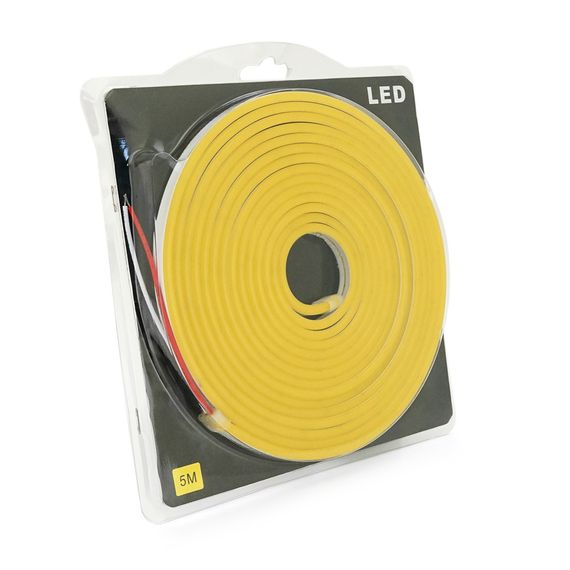 Стрічка світлодіодна в силіконі 3528, 12V, 5 метрів, IP67, Yellow | Зображення 1