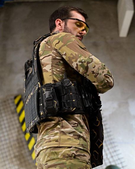 Плитоноска 4 быстрых сброса с напашником NETFLIX FIX ПП4638 | Зображення 4