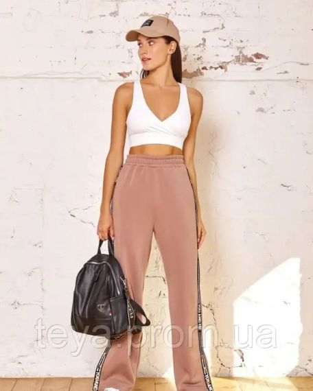 Спортивные штаны цвет бежевый размеры S, M, XL, L FI_002668 | Зображення 3
