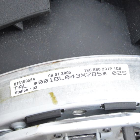 Подушка безпеки Volkswagen Passat B6 Golf V 2003-2010 Подушка в кермо Фольксваген Пассат б6 1K0880201P | Зображення 3