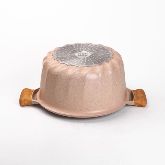 Набір із трьох каструль та сковорідок з кришками 24, 28, 32 см, товсте алюмінієве дно MGC HP-4-402 | Зображення 2