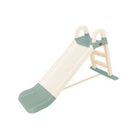 Детская пластиковая горка для катания 0140/18 кремово-мятная, 140 см