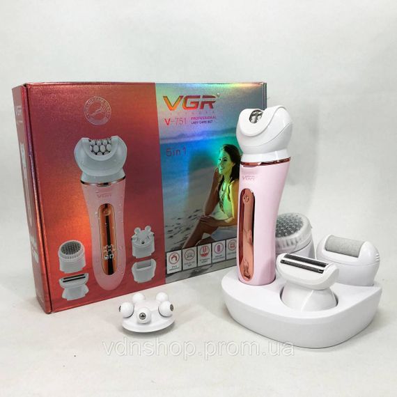Домашній епілятор для бікіні VGR 5 в 1 V-751, Бездротовий багатофункціональний жіночий епілятор IC-93 | Зображення 8