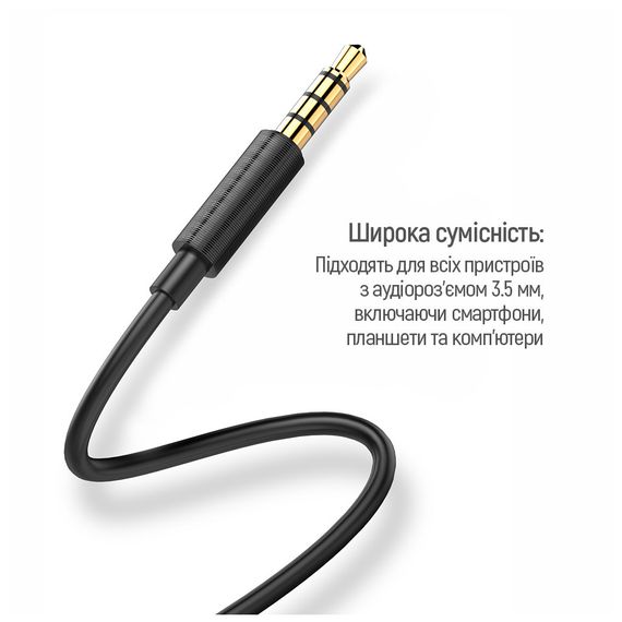 Навушники ColorWay Slim 3.5 mm Wired Earphone Blast 2 Black (CW-WD02BK) | Зображення 6