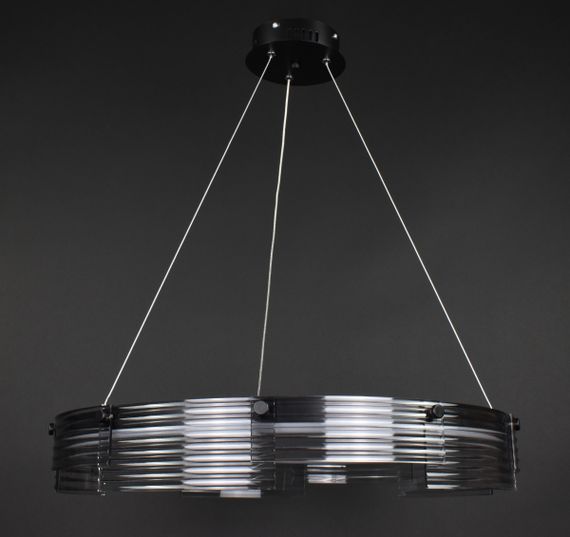 Люстра світлодіодна підвісна LED світильник для квартири на стелю лед 27948 Чорний 30-110х60х60 см.