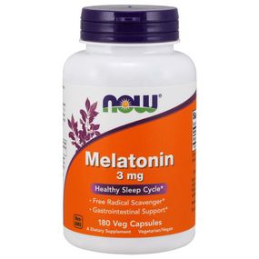 Аминокислота Now Foods Мелатонин 3 мг, 180 гелевых капсул (NOW-03257)