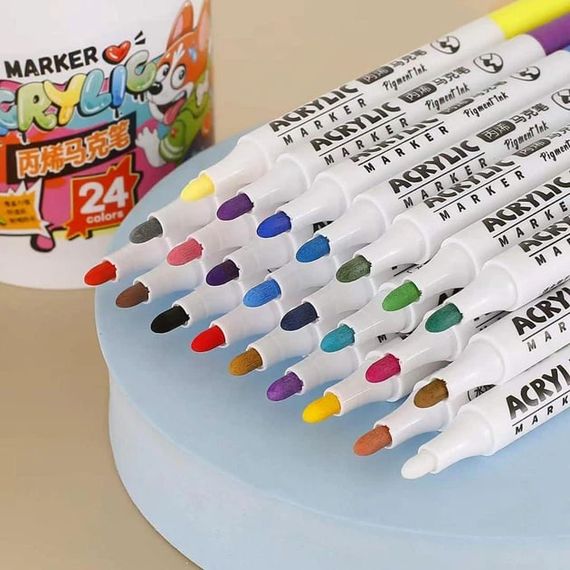 Набор акварельных маркеров 12 шт Water Color Pen 635-12 ∙ Акварельные маркеры Water Color Pen 635-12 | Зображення 3