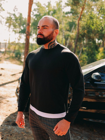 Кофта пантера чёрный S