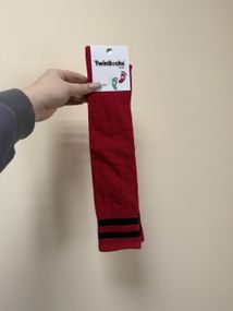 Футбольні гетри дитячі унісекс ТМ TwinSocks Червоний, 18-20