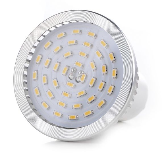 Лампа светодиодная LED 4.9W GU10 WW MR16 CCD 220V