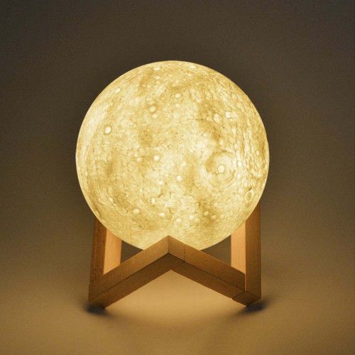 Настільний світильник місяць Magic 3D Moon Light Від Акумулятора | Зображення 1