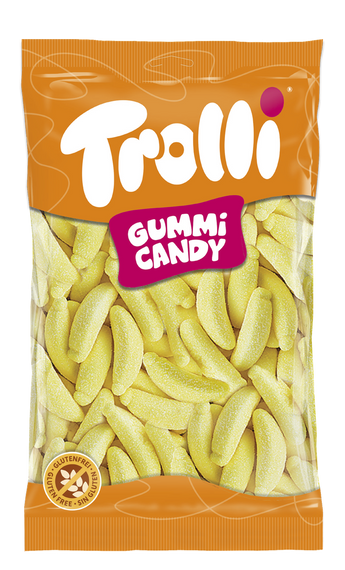 Жувальний мармелад у формі бананів із фруктовим смаком 1 кг ТМ Trolli