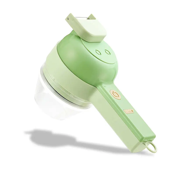 Ручной измельчитель для овощей 4в1 Food Chopper / Электрическая кухонная овощерезка / Мини блендер-слайсер | Зображення 2