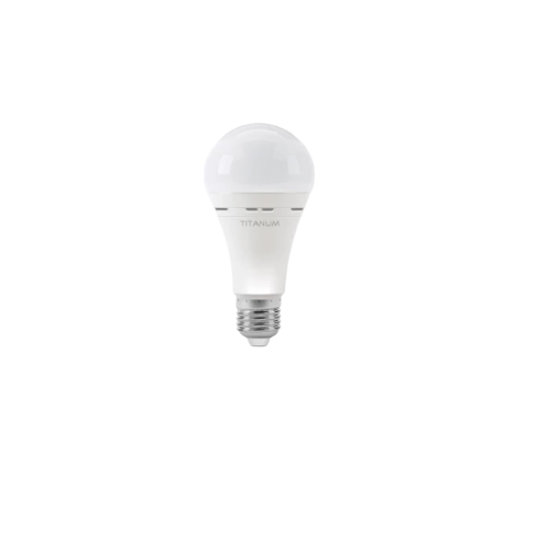 Лампа A68 10W E27 4000К 220V акумуляторна LED Titanum | Зображення 2
