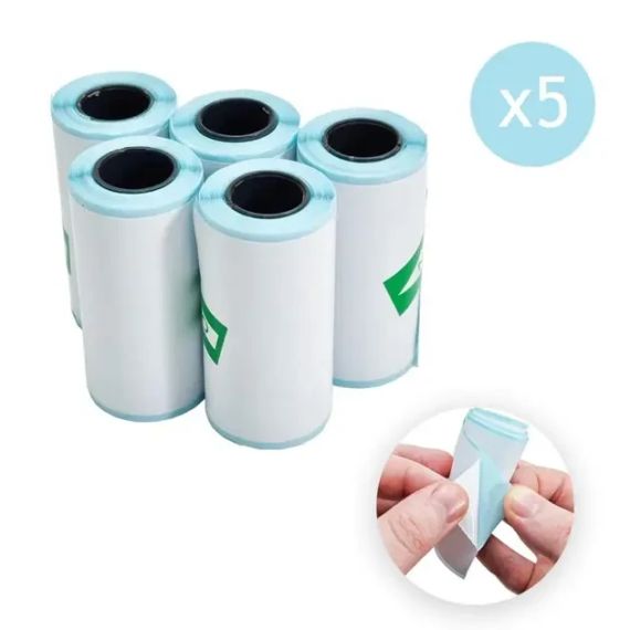 Самоклеючий термопапір 5 шт в наборі для міні принтера та дитячих фотоапаратів | Зображення 1
