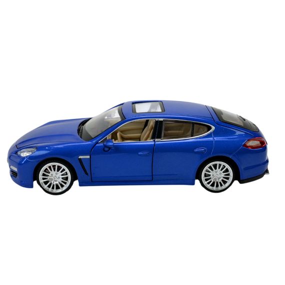 Машинка металева 68245A Автопром "Porsche Panamera S" 1:24, світло, звук, відкр.двері, капот, багажник, в коробці (4897071920025) Синій | Зображення 6