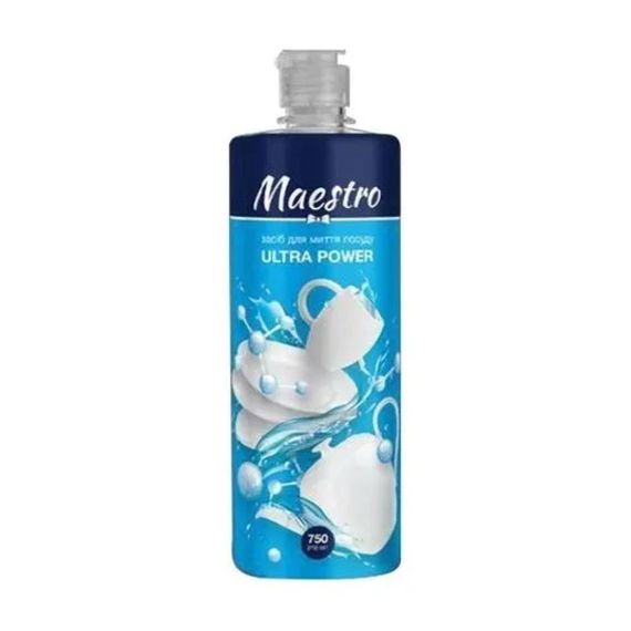Засіб для ручного миття посуду Maestro Маестро Ultra power 0,75л