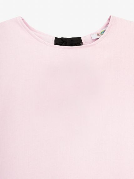 Сукня однотонна для дівчинки Aura Style 5010 122 см Пудровий shop (2000999566554) | Зображення 1