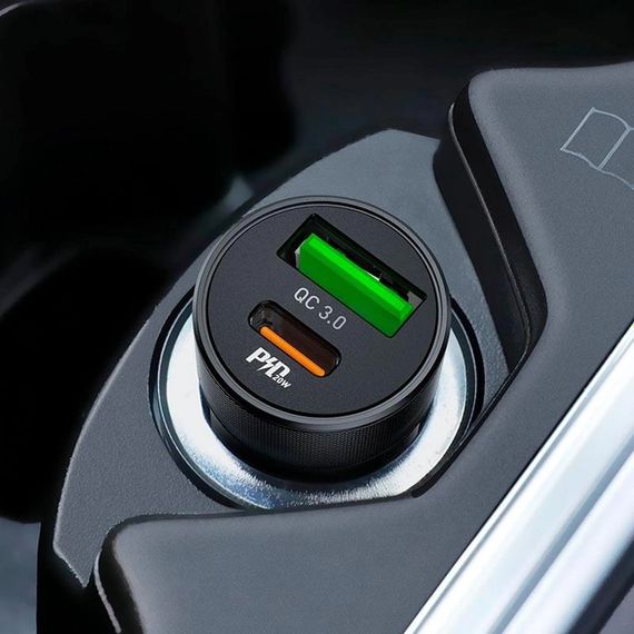 Автомобільний зарядний пристрій XPRO Z32B PD20W+QC3.0  чорний (37356-01) | Зображення 4