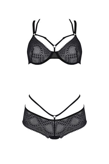 Комплект Passion DROSERA BIKINI black, XXL/XXXL, бюстгальтер і трусики-кюлоти | Зображення 2