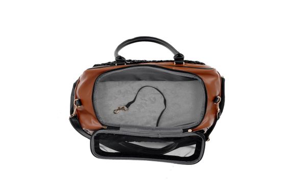 Сумка-переноска для собак і котів Misoko&Co, 45 см х 30 см х 20 см, коричневий | Зображення 4