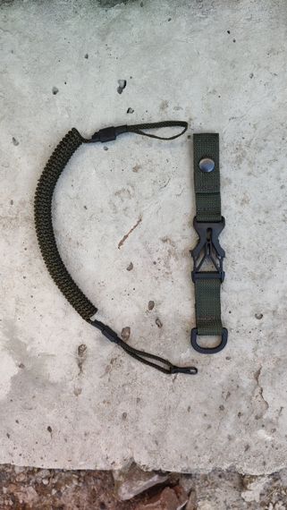 Тренчик-карабін шнур страхувальний кручений шнур спіральний паракорд оптом в наявності 4 кольорів MS | Зображення 5