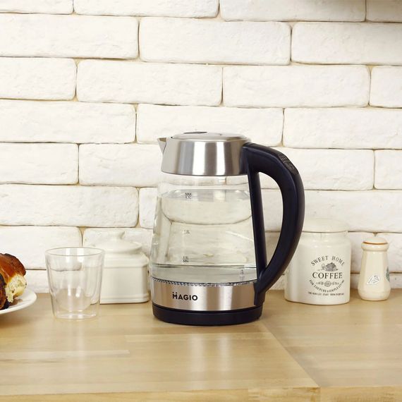 Електрочайник чайник з підсвічуванням MAGIO, Стильний електричний чайник Тихий електричний UZ-42 | Зображення 7